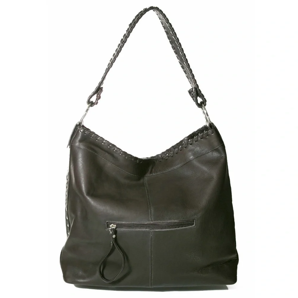 Stagecoach - X-Large Leather Hobo Bag - Cafe - Picture 4 of 10